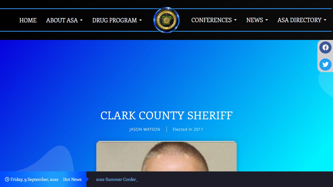 CLARK COUNTY SHERIFF – Arkansas Sheriff Association